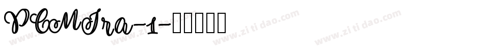 PCMIra-1字体转换