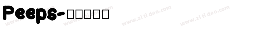 Peeps字体转换