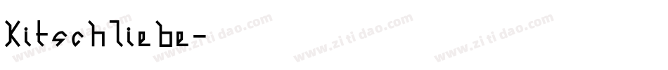 KitschLiebe字体转换