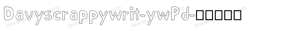 Davyscrappywrit-ywPd字体转换