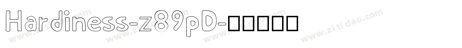 Hardiness-z89pD字体转换