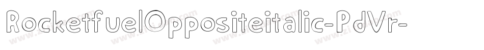 RocketfuelOppositeitalic-PdVr字体转换