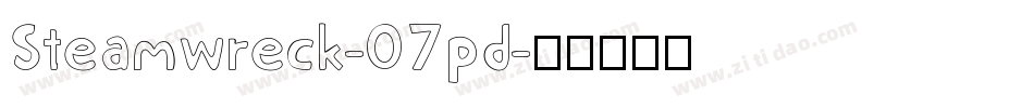 Steamwreck-07pd字体转换