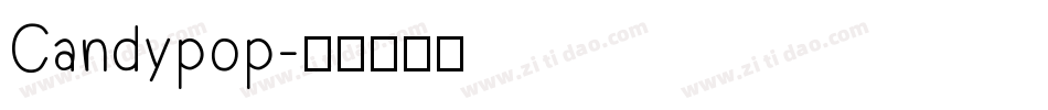 Candypop字体转换