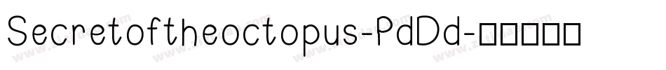 Secretoftheoctopus-PdDd字体转换