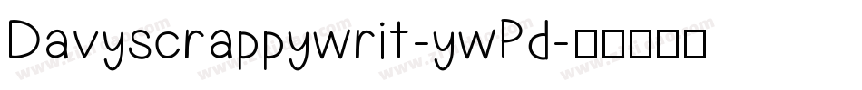 Davyscrappywrit-ywPd字体转换