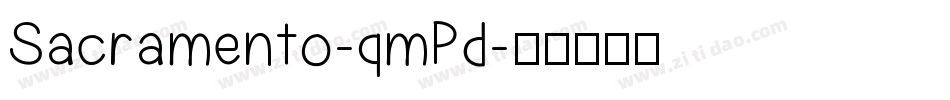 Sacramento-qmPd字体转换