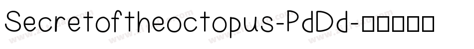 Secretoftheoctopus-PdDd字体转换