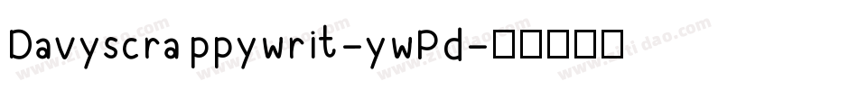 Davyscrappywrit-ywPd字体转换
