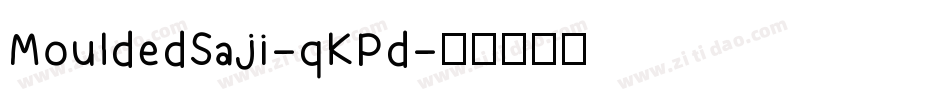 MouldedSaji-qKPd字体转换