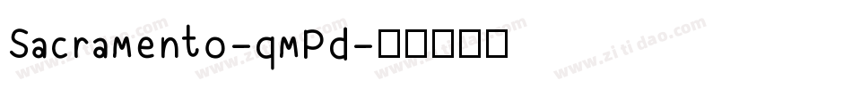 Sacramento-qmPd字体转换