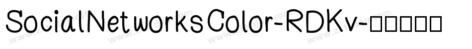 SocialNetworksColor-RDKv字体转换
