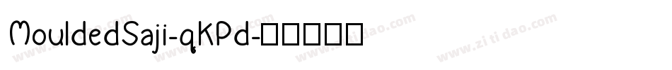 MouldedSaji-qKPd字体转换