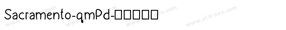 Sacramento-qmPd字体转换