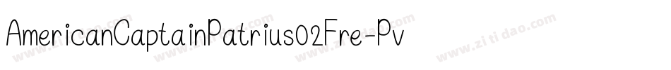 AmericanCaptainPatrius02Fre-PvPd字体转换