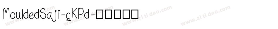 MouldedSaji-qKPd字体转换