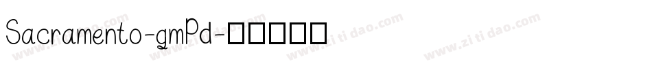 Sacramento-qmPd字体转换