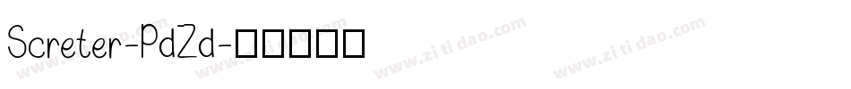 Screter-PdZd字体转换