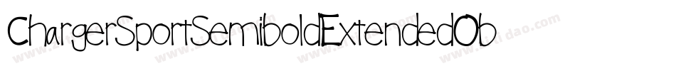 ChargerSportSemiboldExtendedOblique-XPdj字体转换