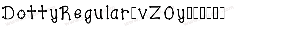 DottyRegular-vZOy字体转换