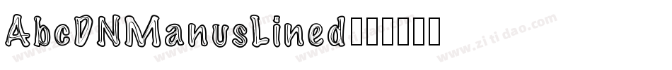 AbcDNManusLined字体转换