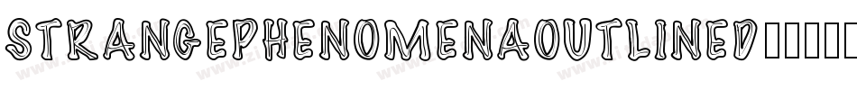 STRANGEPHENOMENAOUTLINED字体转换