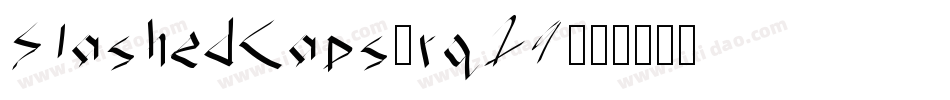 SlashedCaps-rq19字体转换