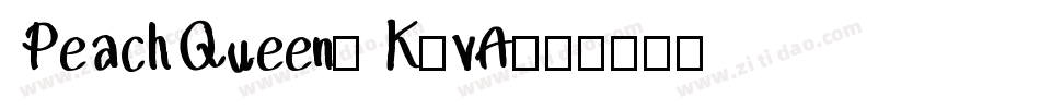 PeachQueen-K6vA字体转换