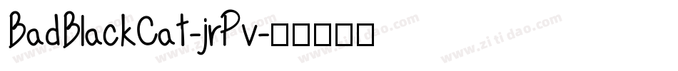 BadBlackCat-jrPv字体转换