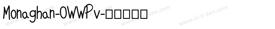 Monaghan-0WWPv字体转换