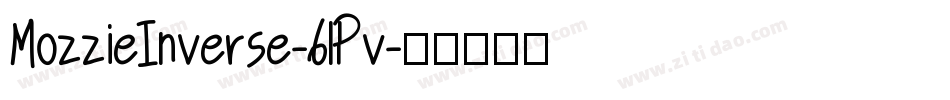 MozzieInverse-6lPv字体转换