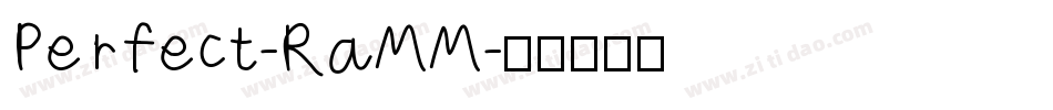 Perfect-RaMM字体转换