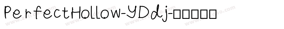 PerfectHollow-YDdj字体转换