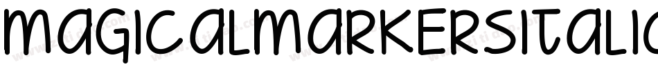 MagicalMarkersItalic-PpVm字体转换 MagicalMarkersItalic-PpVm字体转换