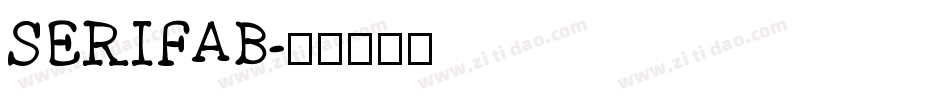 SERIFAB字体转换