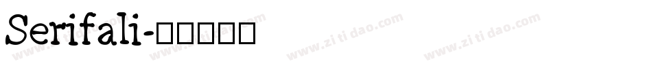 Serifali字体转换