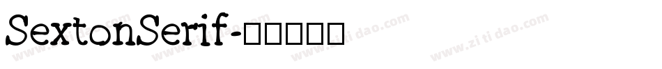 SextonSerif字体转换