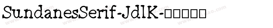SundanesSerif-JdlK字体转换