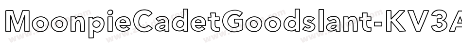 MoonpieCadetGoodslant-KV3A字体转换