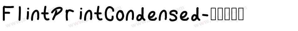 FlintPrintCondensed字体转换