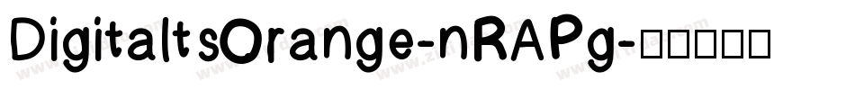 DigitaltsOrange-nRAPg字体转换