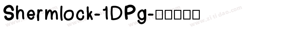 Shermlock-1DPg字体转换