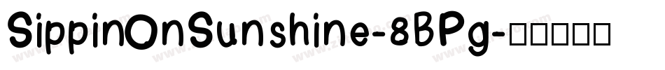 SippinOnSunshine-8BPg字体转换