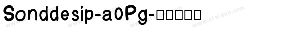 Sonddesip-a0Pg字体转换