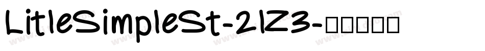 LitleSimpleSt-2lZ3字体转换