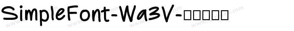 SimpleFont-Wa3V字体转换