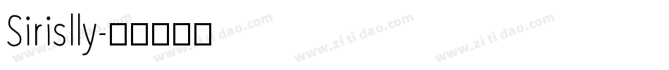 Sirislly字体转换