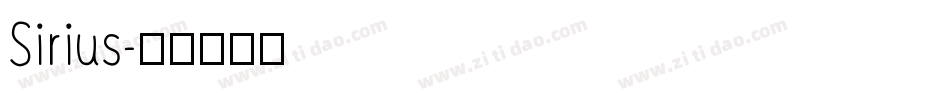 Sirius字体转换