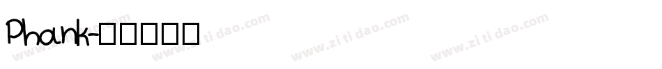 Phank字体转换