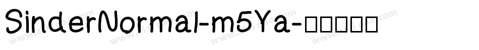 SinderNormal-m5Ya字体转换